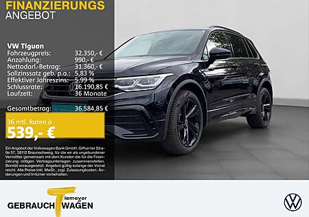 VW Tiguan Volkswagen 2.0 TSI R-LINE BLACKSTYLE LM19 LEDER AHK