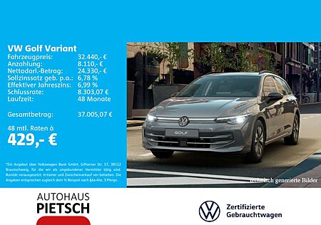 VW Golf Variant Volkswagen Golf VIII Variant 1.5 eTSI Goal DSG