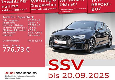 Audi RS3 Sportback 2.5 TFSI Black-Paket Panoramadach