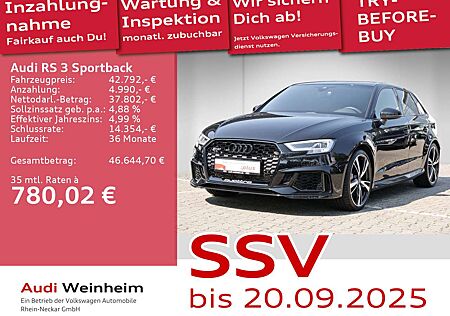 Audi RS3 Sportback 2.5 TFSI Black-Paket Panoramadach