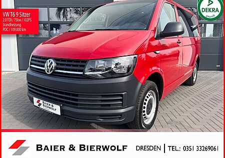 VW T6 Transporter Volkswagen Kombi 9 Sitzer Klima Standheizung