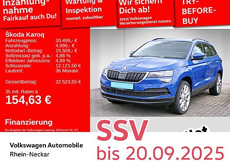 Skoda Karoq 1.5 TSI Style DSG Klimaautomatik PDC Tempo