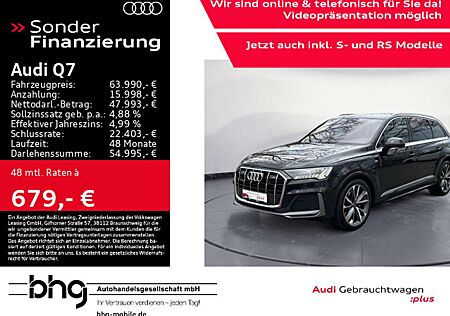 Audi Q7 50 TDI quattro S-line Matrix/7-Sitzer/AHK/Pan