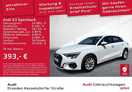 Audi A3 30 TDI S tronic Navi AHZV LED DAB