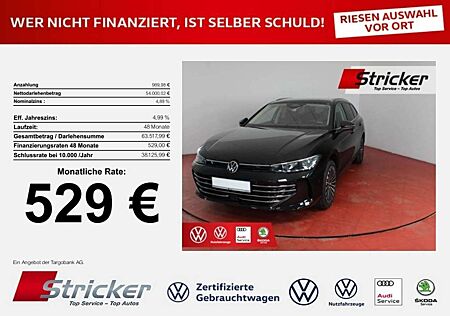 VW Passat Volkswagen Elegance 2.0 TDI DSG 529,- mtl IQ-Drive AHK Head-