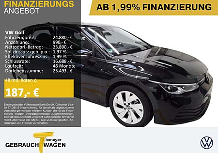 VW Golf Volkswagen 1.0 TSI LIFE PANO LM18 MATRIX ASSIST
