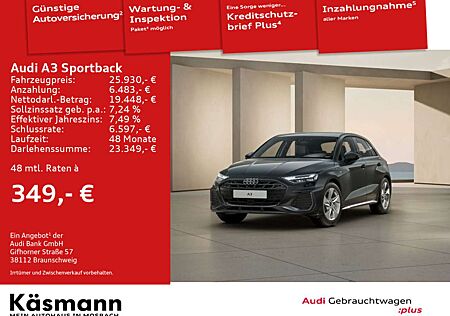 Audi A3 S line 40TFSIe LED AHK ACC SMARTPIN