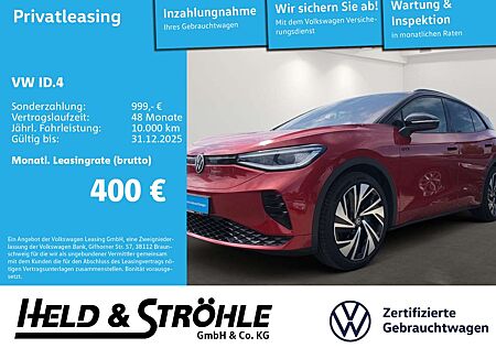 VW ID.4 Volkswagen GTX 4M IQ-LED AHK PANO WÄPU HUD 21" HARMAN