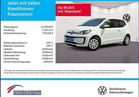 VW Up Volkswagen ! 1.0 KAM GJ-REIF GRA PDC TEL DAB