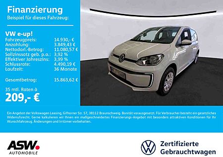 VW Up Volkswagen ! e-! move ! Klimaauto GRA RFK CCS SHZ PDC