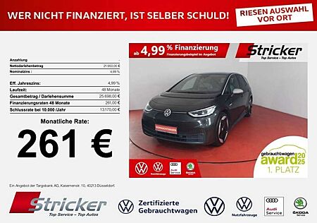 VW ID.3 Volkswagen 1st Max 150/58 261,-ohne Anzahlung ACC Pano HUD