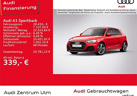 Audi A1 S-Line 30 TFSI 17 LED LEDER NAVI