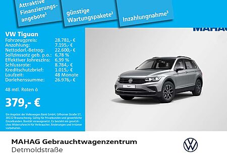 VW Tiguan Volkswagen 2.0 TDI LIFE AHK Navi LED Kamera Alu17Tul