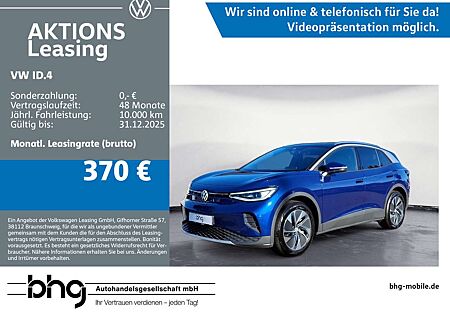 VW ID.4 Volkswagen Pro Style silver Design Navi conect Infotai