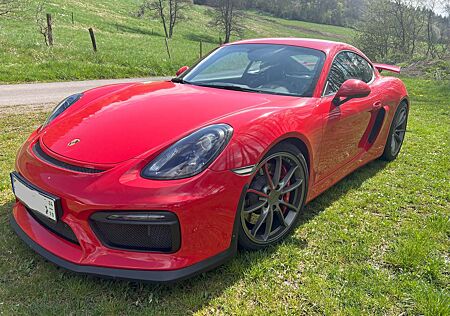 Porsche Cayman GT4 Carbon Schalensitze Erstlack indischrot