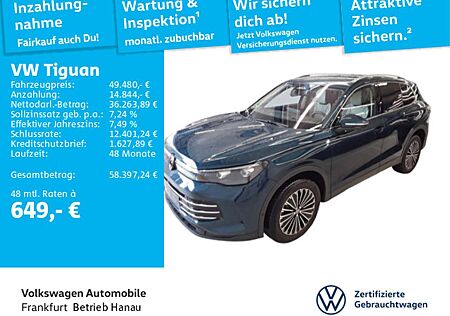 VW Tiguan gebraucht kaufen VW Tiguan Volkswagen 2.0 TDI DSG 4Motion Elegance Navi Leder I