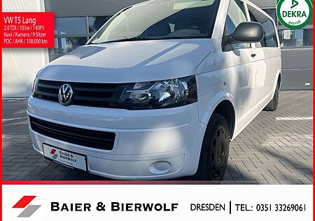 VW T5 Transporter Volkswagen lang Klima Kamera PDC AHK 9 Sitze