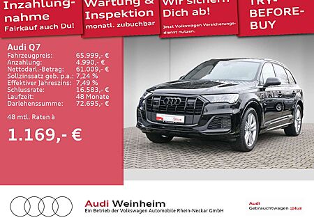 Audi Q7 55 V6 TFSI quattro S-line Black-Plus-Paket Ma