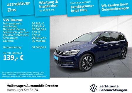 VW Touran Volkswagen Highline 2.0 TDI DSG LED AHZV DCC SIDE