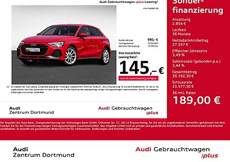Audi A3 Sportback 35 S LINE FACELIFT CAM LM18 EKLAPPE
