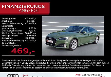 Audi A5 Sportback 40 TDI qu MATRIX NAVI Kam. advanced