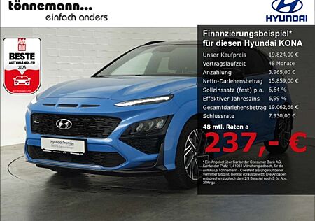 Hyundai Kona T-GDI N-LINE 48V+VOLL LED+NAVI+STANDHEIZUNG+SITZ-/