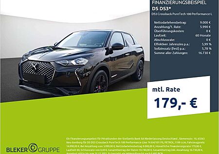 DS Automobiles DS 3 DS3 Crossback PureTech 100 Performance Line