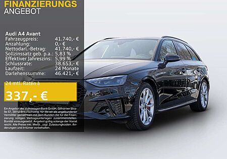 Audi A4 40 TFSI Q 2 x S LINE LM19 KAMERA NAVI+