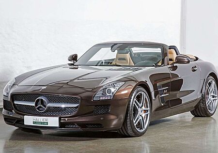 Mercedes-Benz SLS Roadster, dunkelbraun,Designo Leder