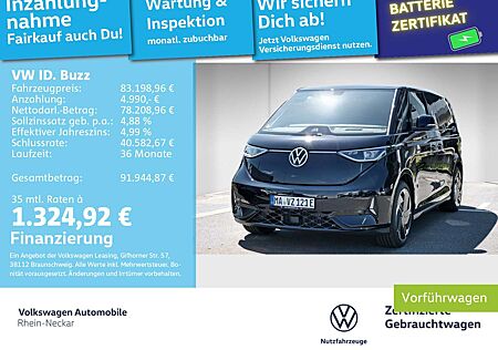 VW ID.BUZZ Volkswagen ID. Buzz GTX 4MOTION KR AHV Rückfahrkamera LED uv
