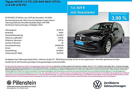 VW Tiguan Volkswagen MOVE 1.5 TSI LED AHK NAVI SITZH.
