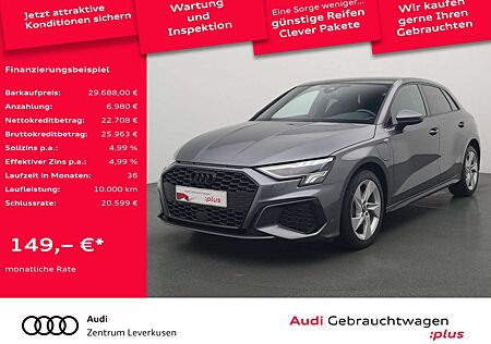 Audi A3 Sportback 40 e S line VIRT PANO LED KAM SH
