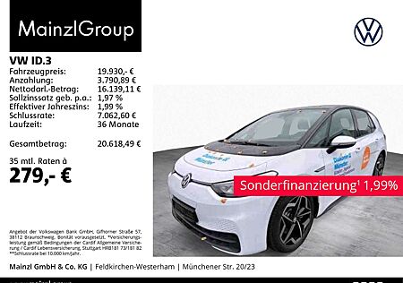 VW ID.3 Volkswagen Pure Performance 45 kWh (55 kWh) Navi Alu