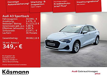 Audi A3 35 TFSI LED KAM ACC SMARTPINTER SHZ
