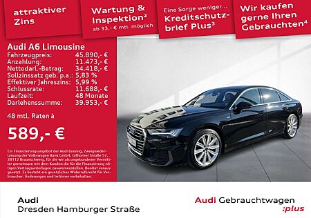 Audi A6 45 TFSI sport quattro S line Matrix
