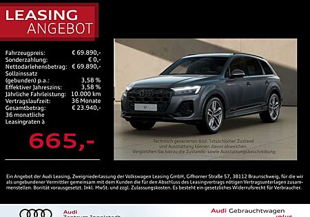 Audi Q7 55 TFSI e qu S line MATRIX Luft AHK HuD 21"