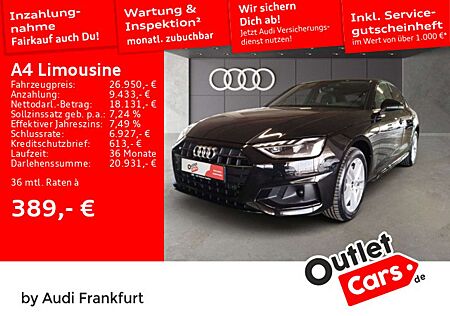 Audi A4 40 TDI S tronic advanced LED Leder