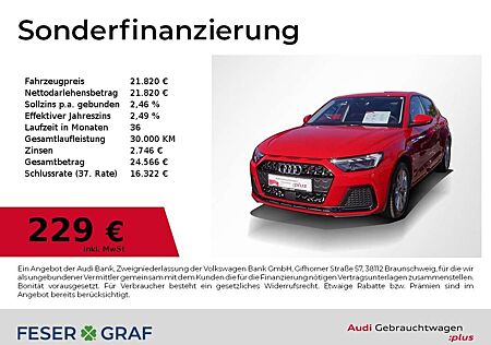 Audi A1 Sportback Leder/LED/SHZ/Tempo/PDC/Sound-S/16"