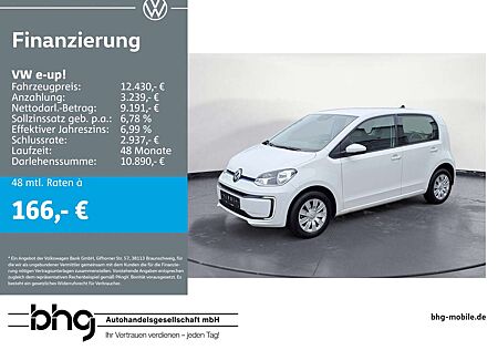 VW e-up! Volkswagen e-up! 4-TÜRIG **KOMFORTPAKET**BATTERIRZERTIFIKAT