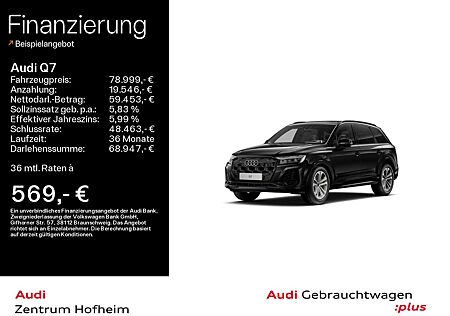 Audi Q7 55 TFSI qu S line tip*Air*7-Sitzer*HUD*Pano*M
