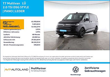 VW T7 Multivan Volkswagen LÜ 2.0 TSI DSG STYLE | PANO | LEDER