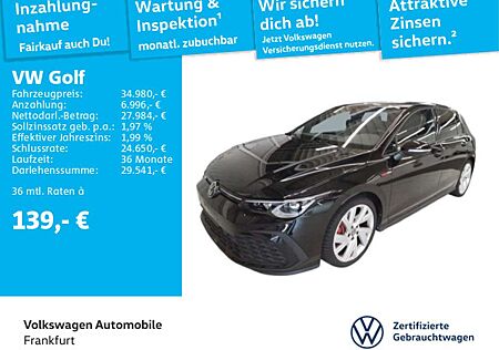 VW Golf GTI Volkswagen Golf VIII 2.0 TSI DSG GTI Navi LEDPlus DAB+ Fron