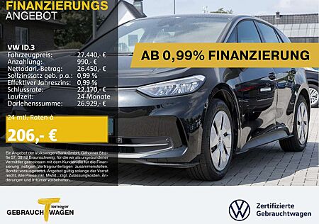 VW ID.3 Volkswagen PRO NAVI KAMERA SITZH LED
