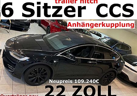 Tesla Model X 6Sitzer+CCS+AHK+neu.Batteriecheck+22Zoll