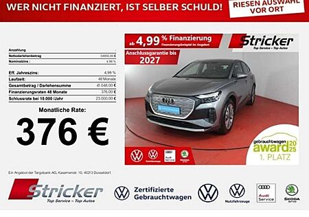 Audi Q4 e-tron Sportback 40 376,-ohne Anzahlung Navi Kamera