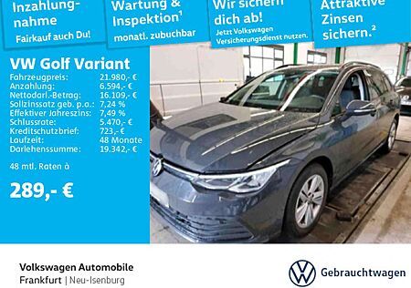 VW Golf Variant Volkswagen Golf VIII Variant 1.5 TSI Life AHK Spurhalteassi