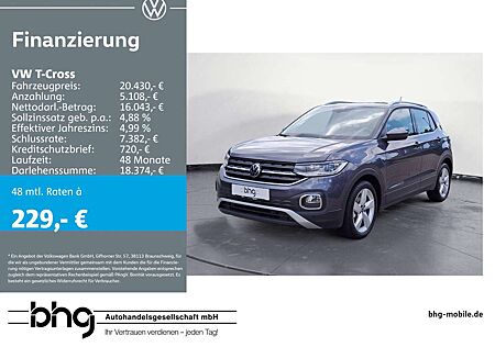 VW T-Cross Volkswagen Style 1.0 l TSI OPF (110 P