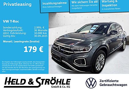 VW T-Roc Volkswagen Style 1.5 TSI DSG ACC AHK LED NAVI PDC SHZ