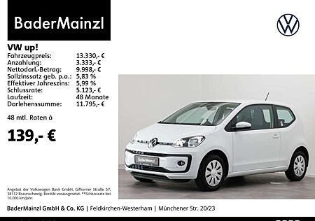 VW Up Volkswagen ! 1.0 TSI Move Sitzheizung Klima DAB+ Blueto.