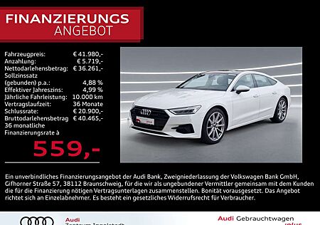 Audi A7 gebraucht kaufen Audi A7 Sportback 40 TDI qu PANO B&O AHK ACC 20" KAM